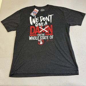 Ohio State T Shirt Mens XXL Charcoal New Rivalry We Dont Give A Damn Michigan